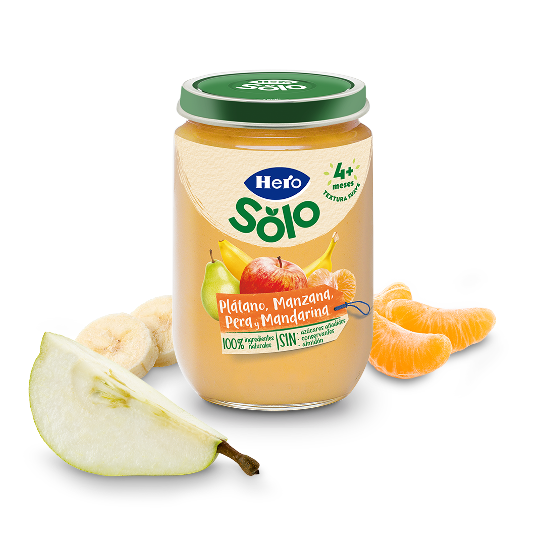 Tarrito Hero Solo plátano manzana pera y mandarina