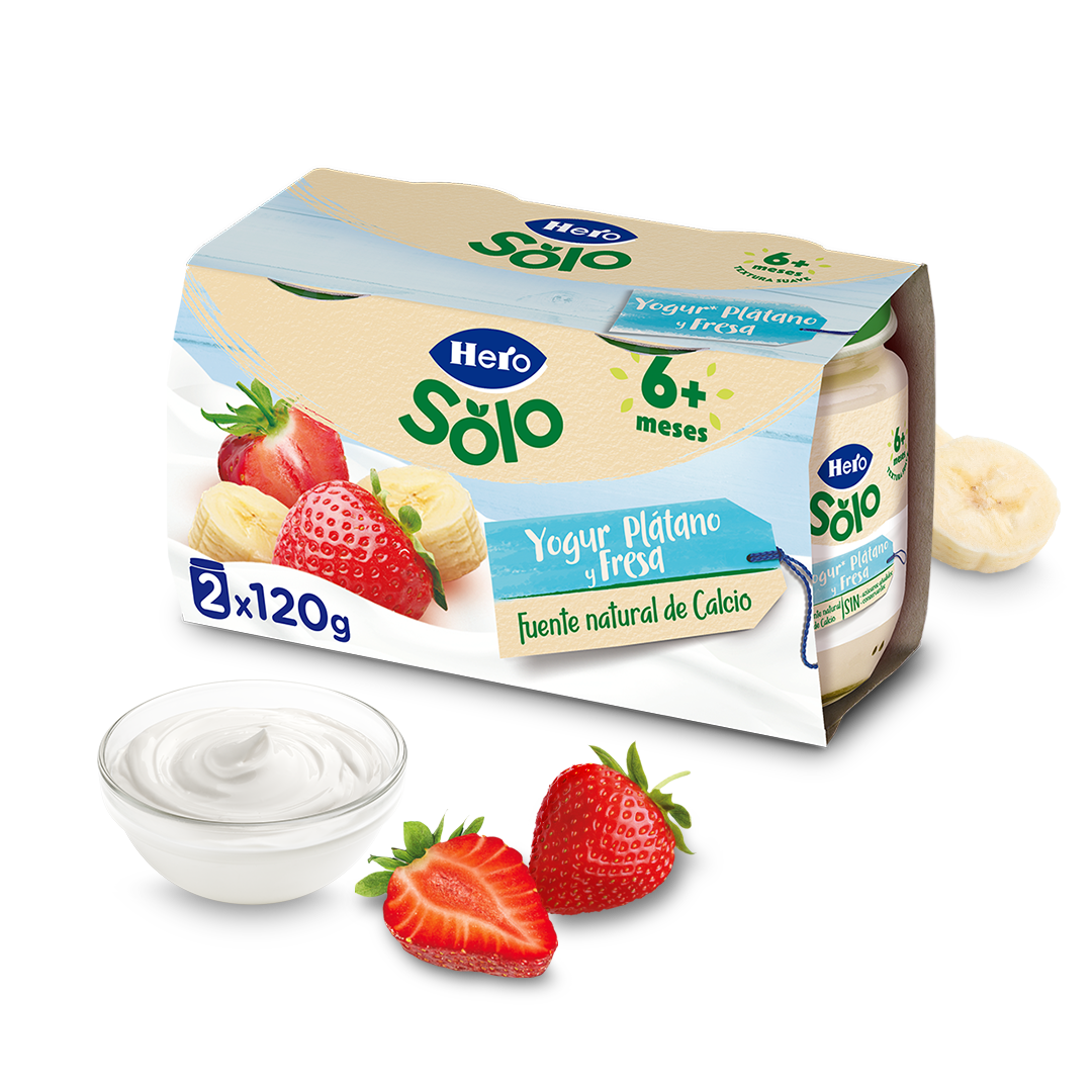 Hero Solo Yogur plátano y fresa