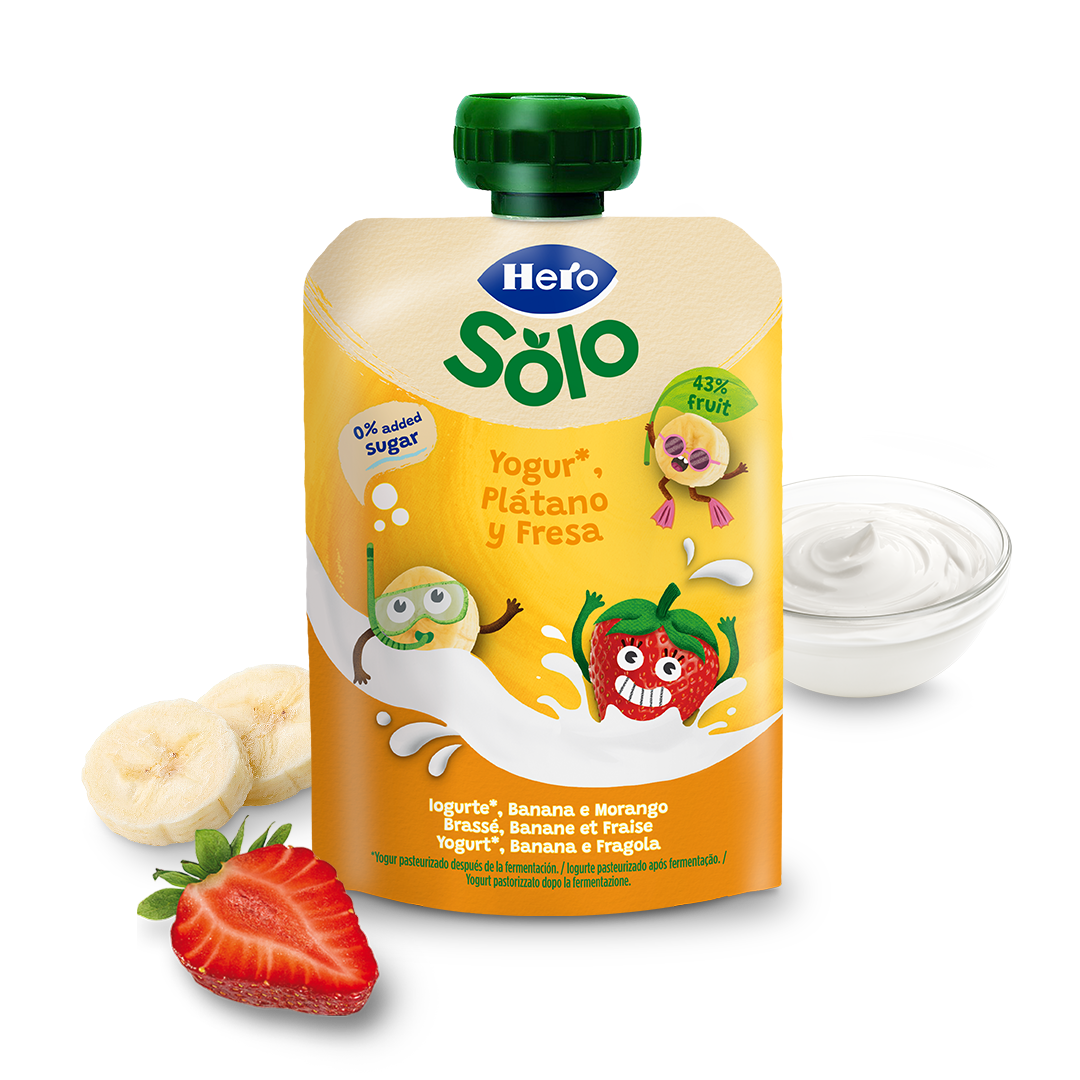 Bolsitas Yogur Platano y Fresa